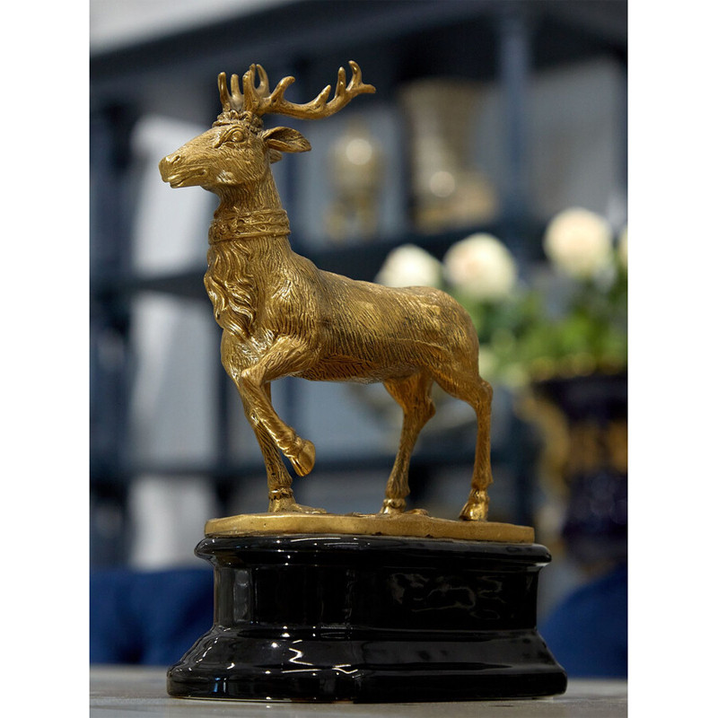 Держатель для книг в виде оленя из фарфора и бронзы Eden Garden porcelain and bronze