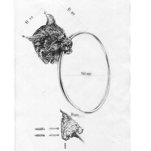 Держатель для полотенца Bronze Lynx