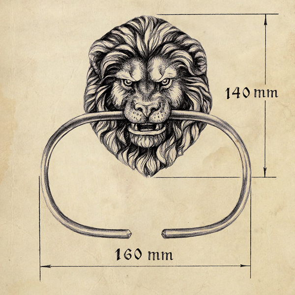 Держатель для туалетной бумаги Bronze Lion