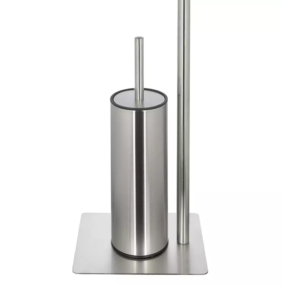 Держатель для туалетной бумаги с ершиком Chrome Bathroom Accessory