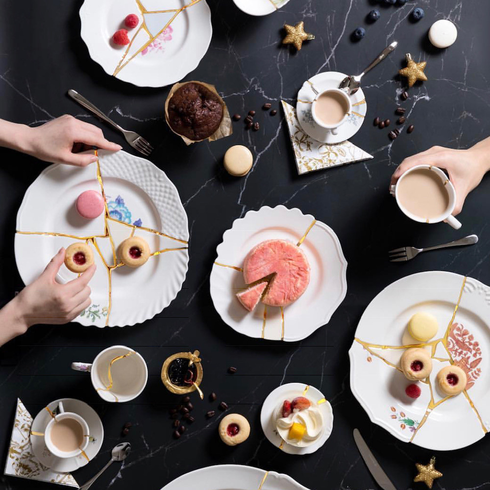 Десертная тарелка Seletti Kintsugi