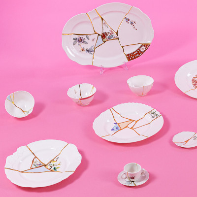 Десертная тарелка Seletti Kintsugi