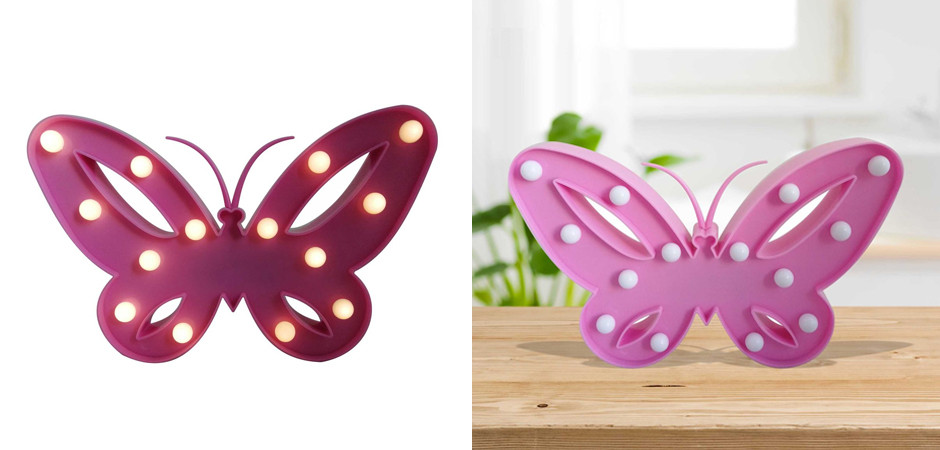 Детский ночник Розовая бабочка