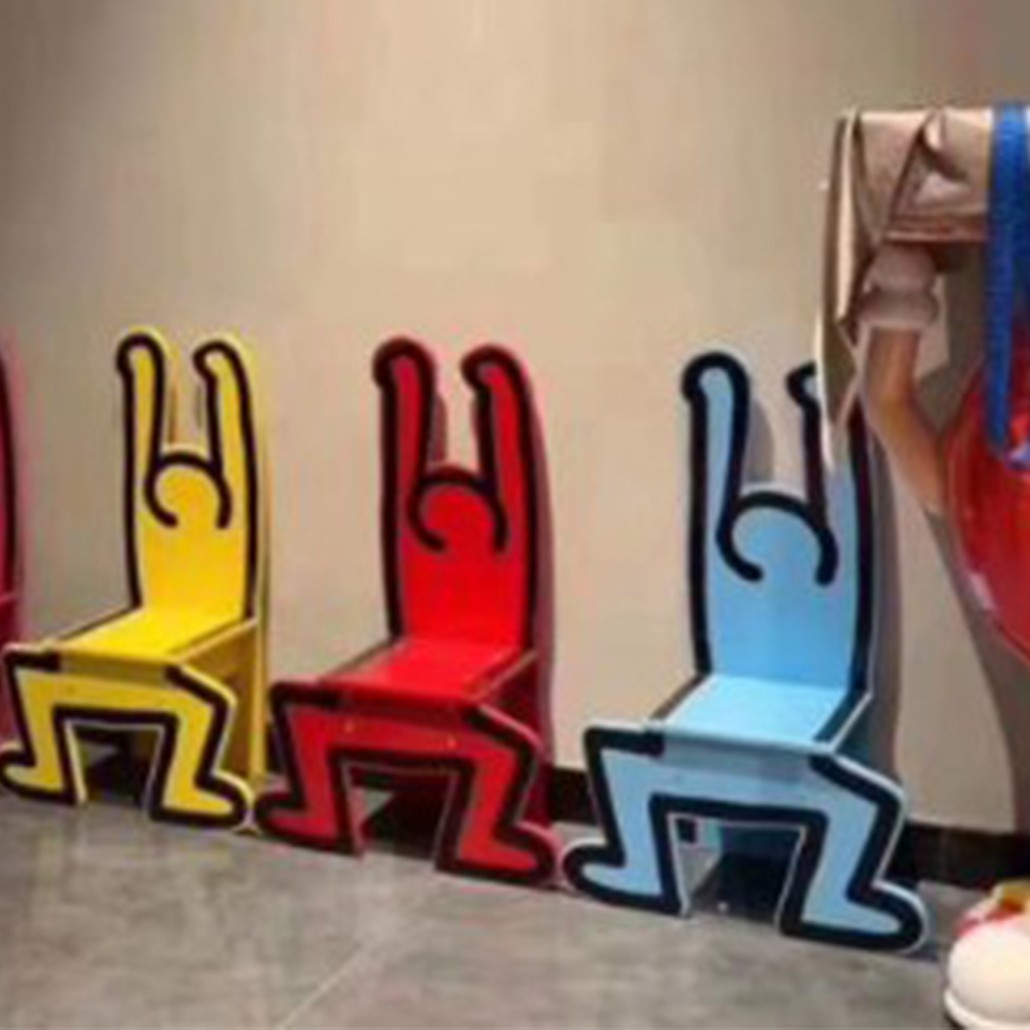 Детский стул Chaise Keith Haring Dancer Vilac Голубой
