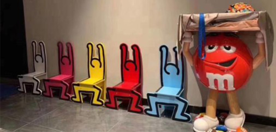Детский стул Chaise Keith Haring Dancer Vilac Голубой