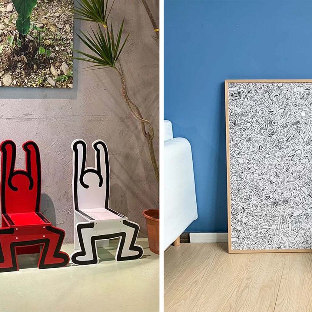 Детский стул Chaise Keith Haring Dancer Vilac Желтый