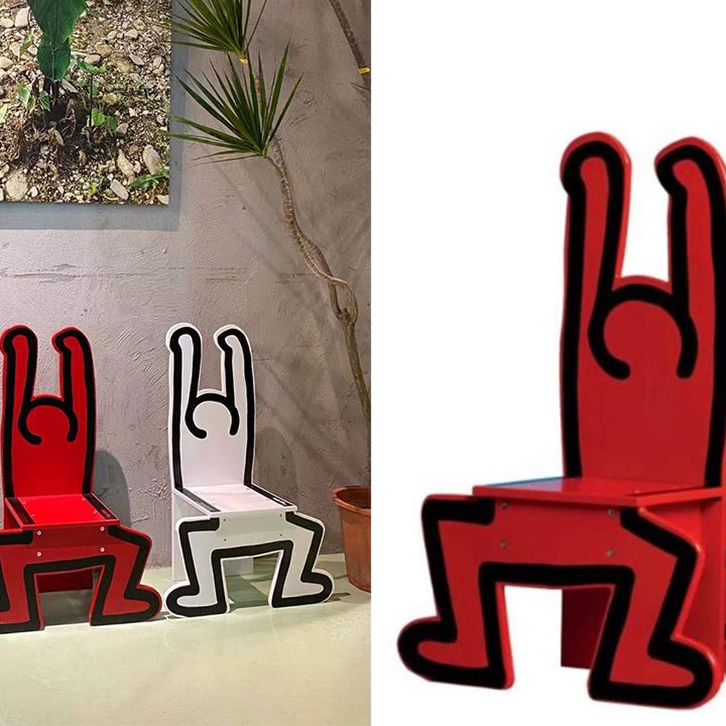 Детский стул Chaise Keith Haring Dancer Vilac Красный