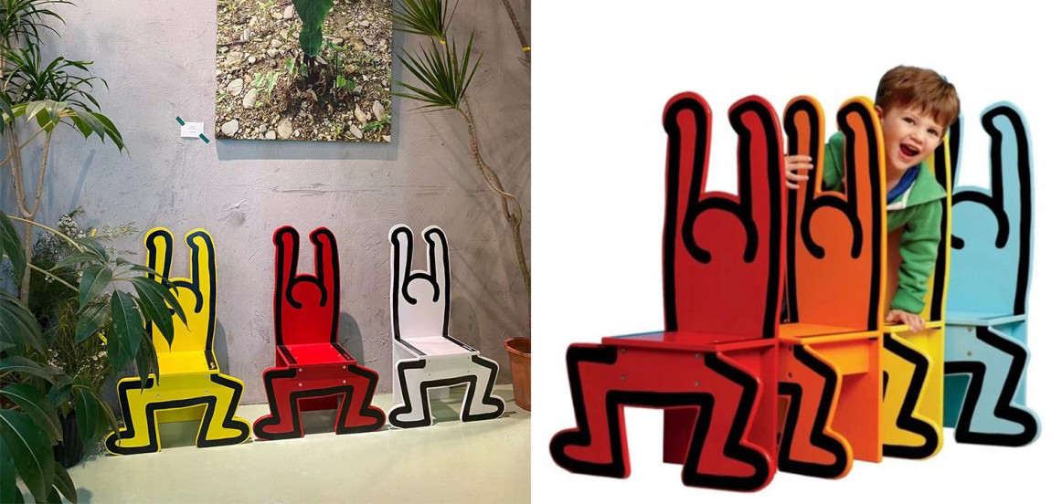 Детский стул Chaise Keith Haring Dancer Vilac Красный