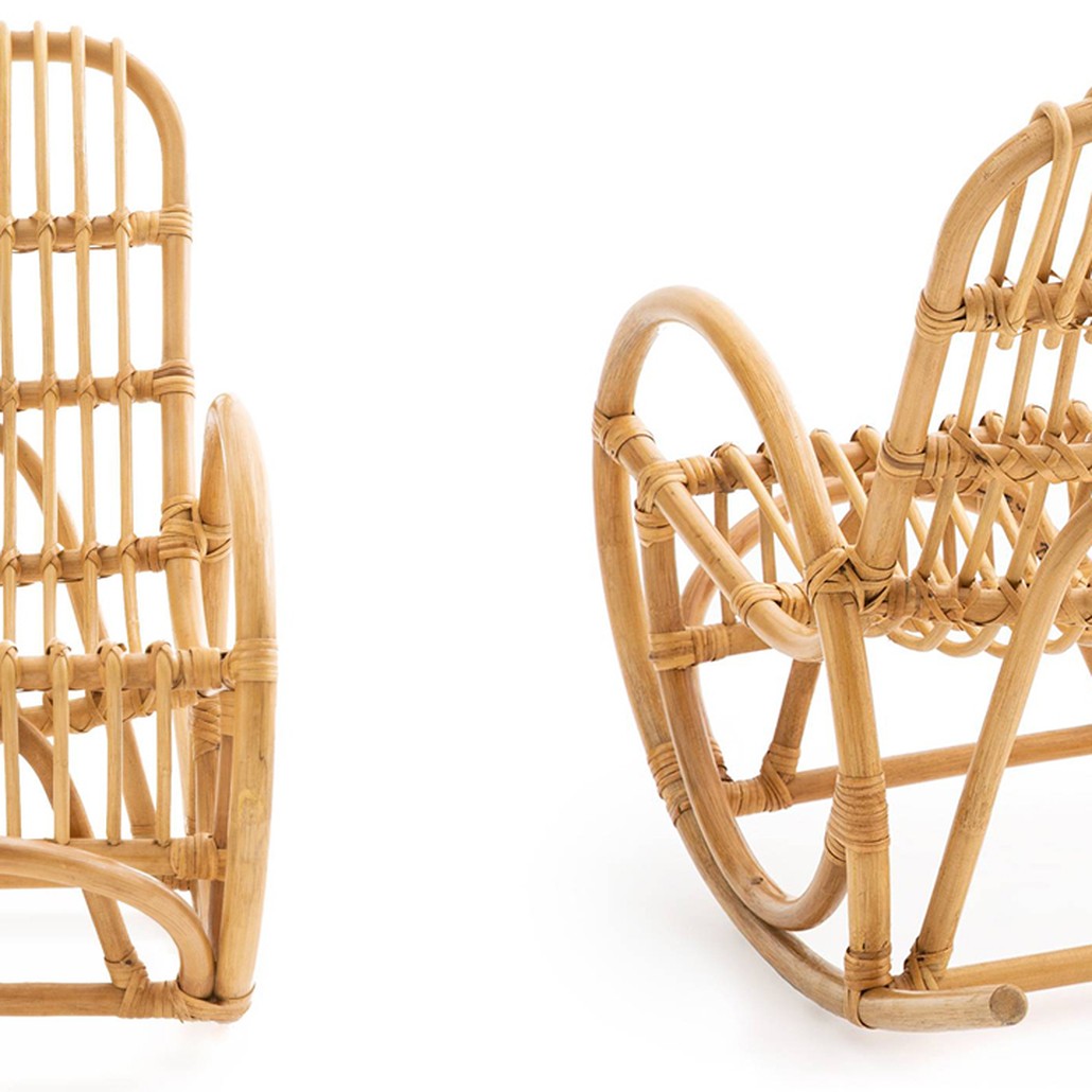 Детское кресло-качалка Wicker Baby Rocking Chair