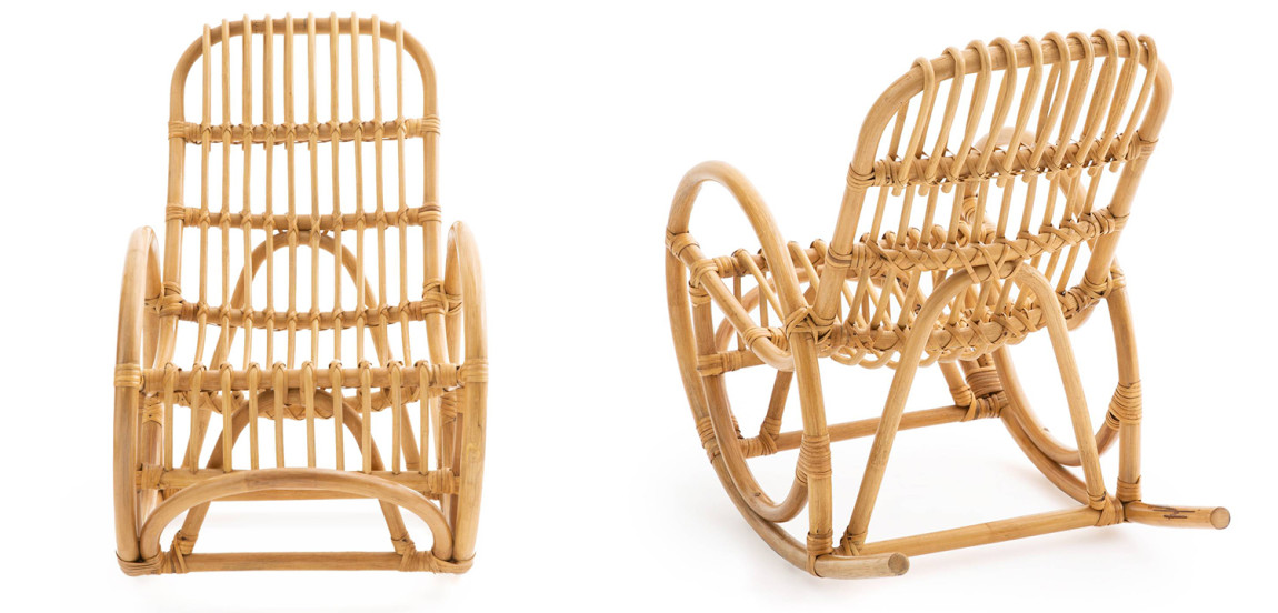 Детское кресло-качалка Wicker Baby Rocking Chair