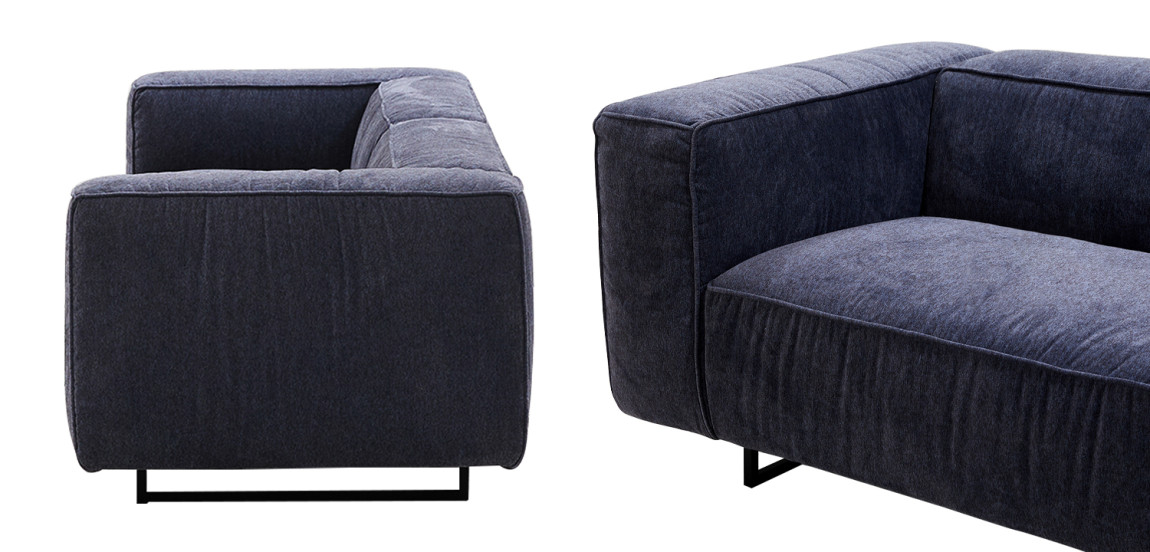 Диван Bastien Soft Dark Blue Sofa