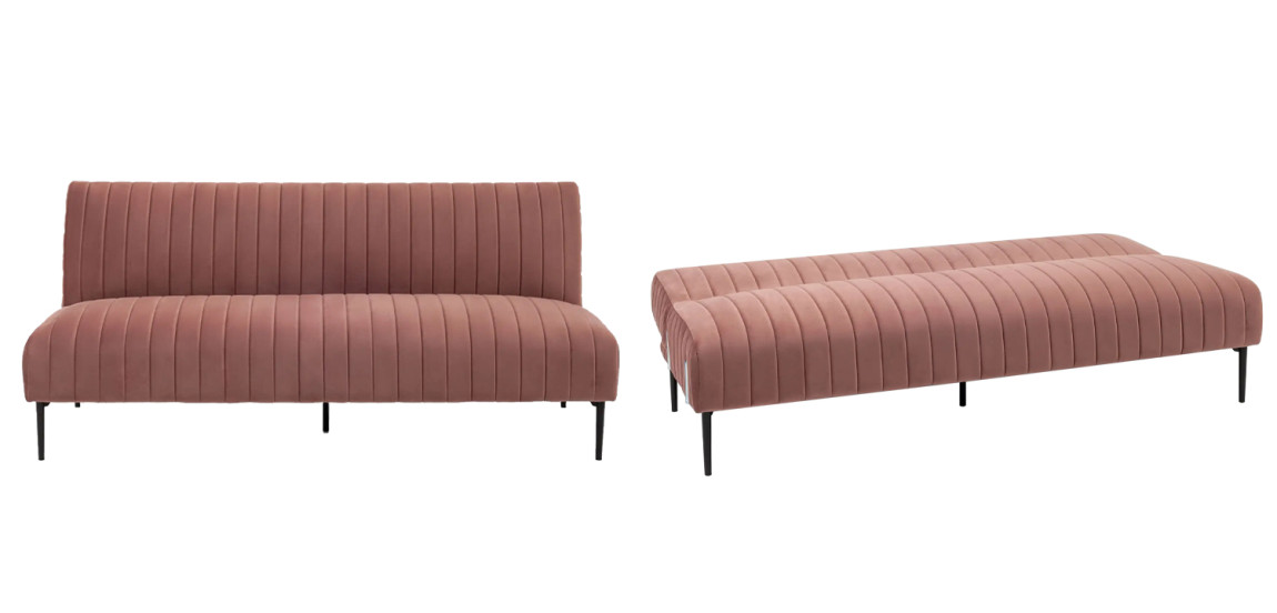 Диван Dilis пыльно-розовый велюр