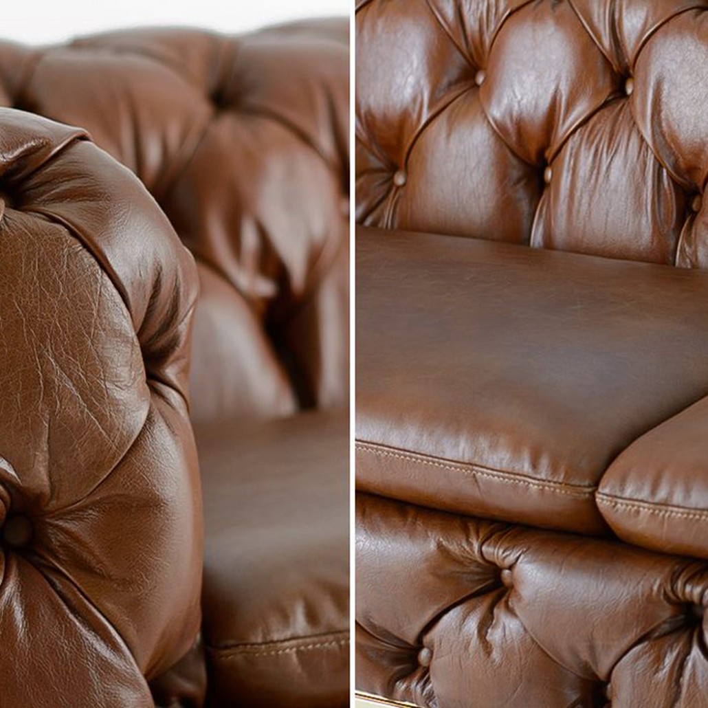 Диван Dorsten Sofa brown leather