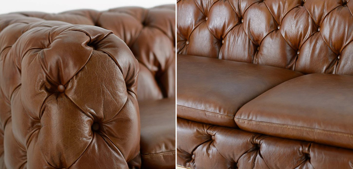 Диван Dorsten Sofa brown leather