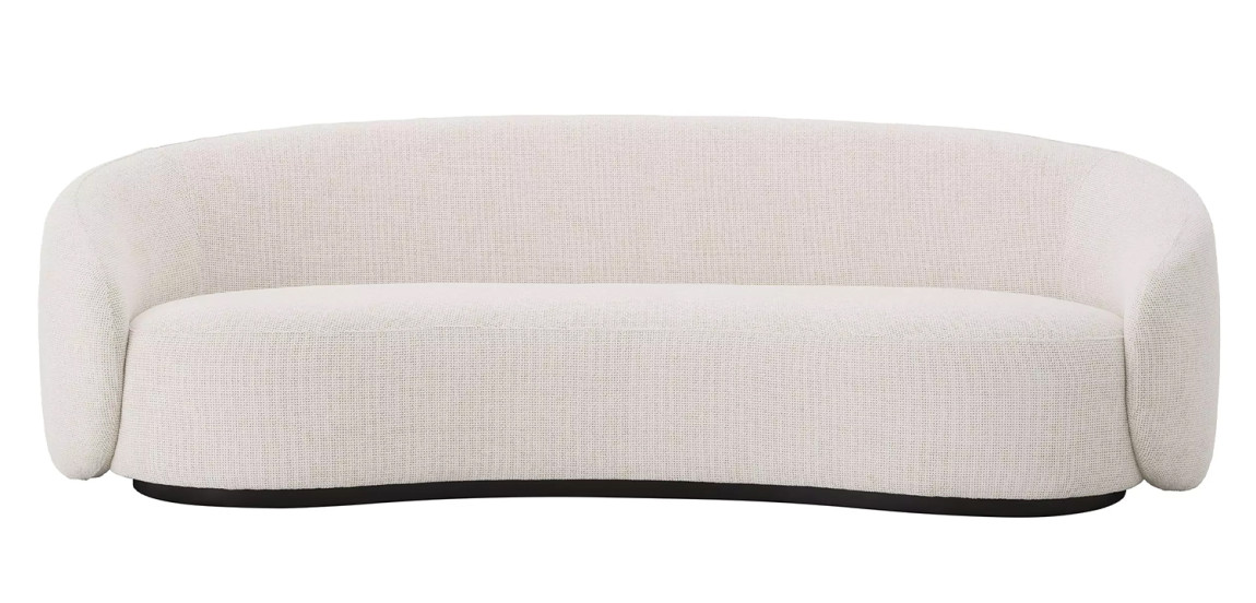 Диван Eichholtz Sofa Amore Молочный Черный