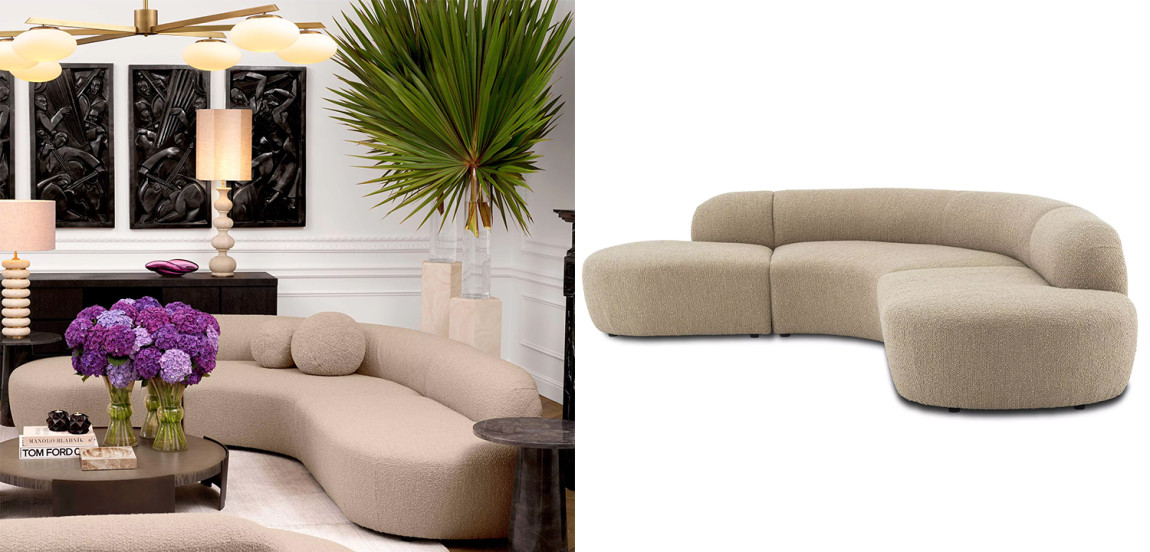 Диван Eichholtz Sofa Bjorn Boucle Sand