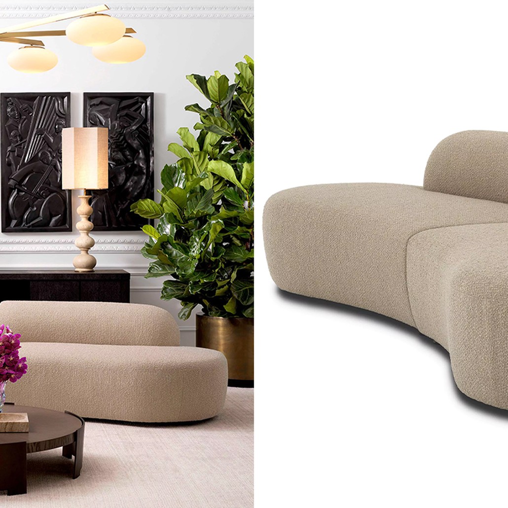 Диван Eichholtz Sofa Bjorn S Boucle sand