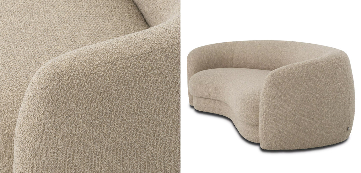 Диван Eichholtz Sofa Blaine Sand Boucle