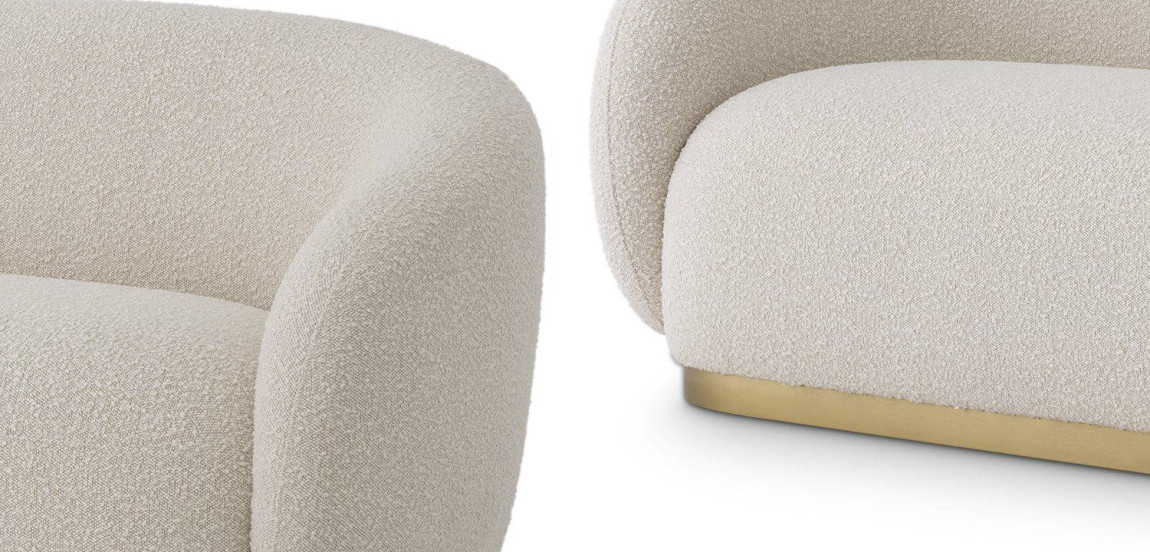 Диван Eichholtz Sofa Brice Boucle cream