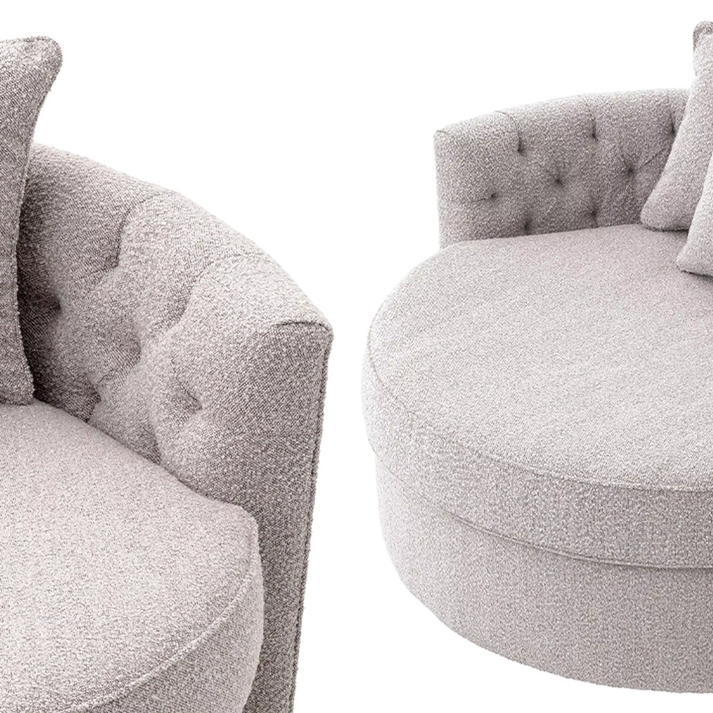 Диван Eichholtz Sofa Carlita Bouclé Grey