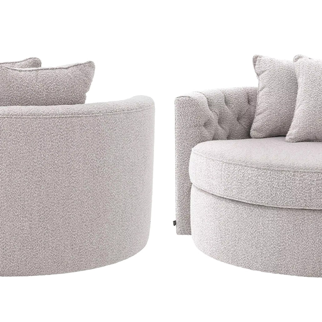 Диван Eichholtz Sofa Carlita Bouclé Grey