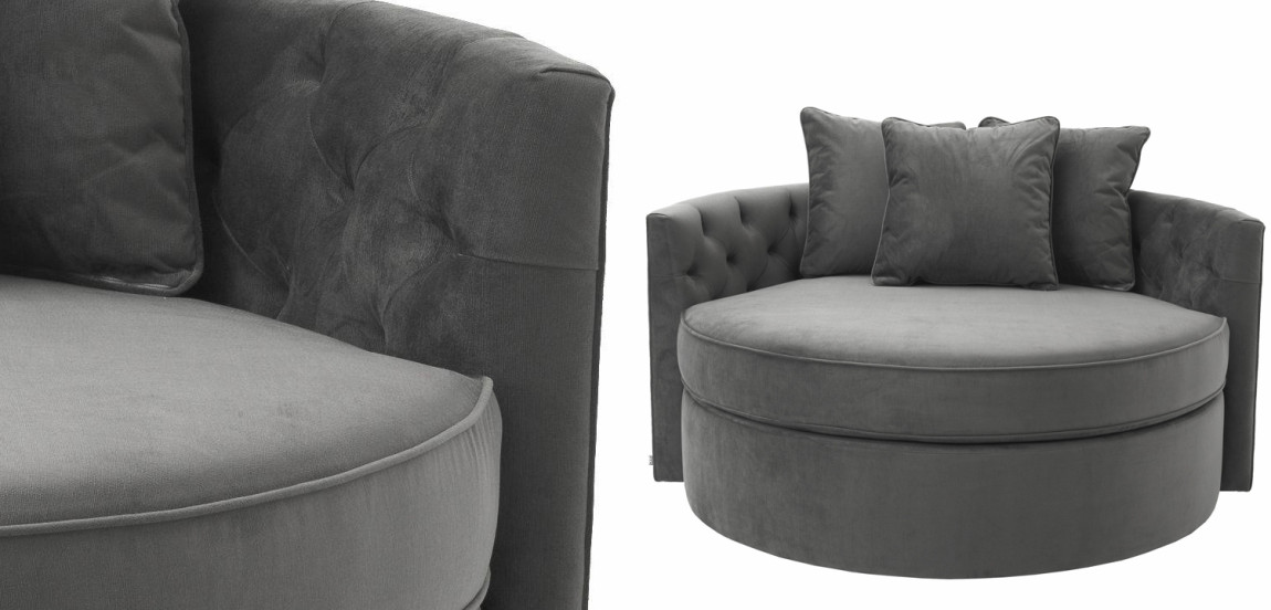 Диван Eichholtz Sofa Carlita Granite grey