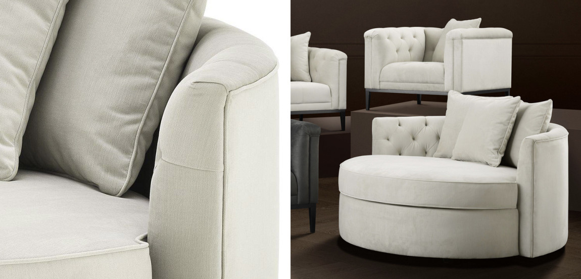 Диван Eichholtz Sofa Carlita Pebble grey