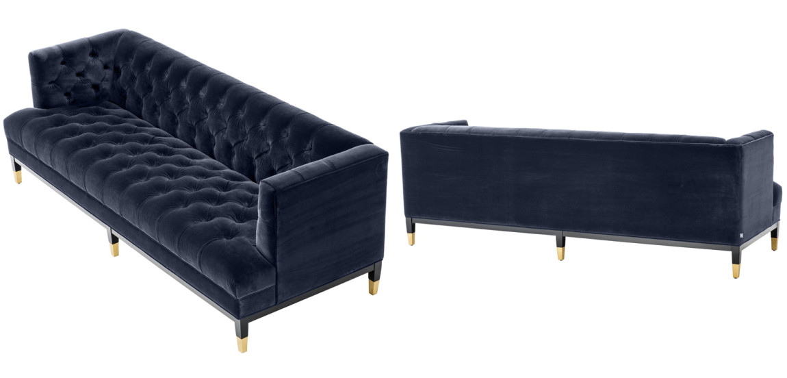 Диван Eichholtz Sofa Castelle midnight blue