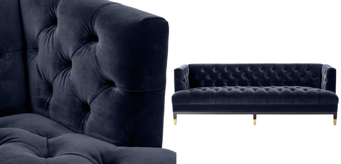 Диван Eichholtz Sofa Castelle midnight blue