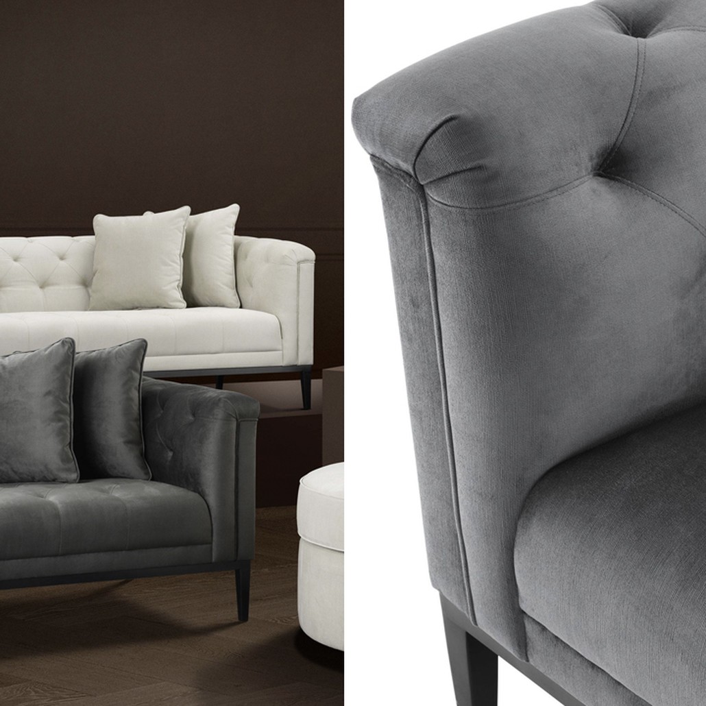 Диван Eichholtz Sofa Cesare Grey