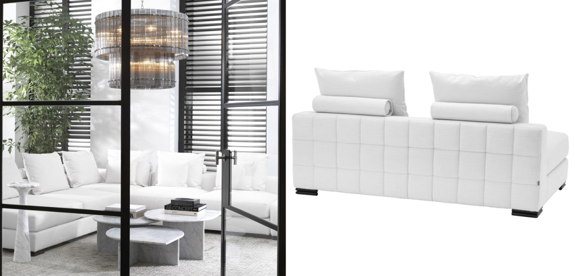 Диван Eichholtz Sofa Clifford 2-Seater white