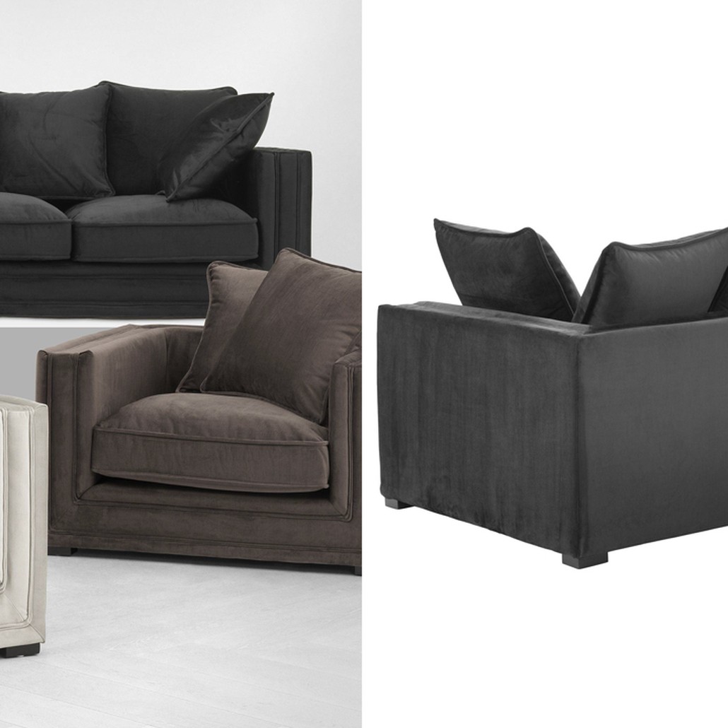 Диван Eichholtz Sofa Menorca black