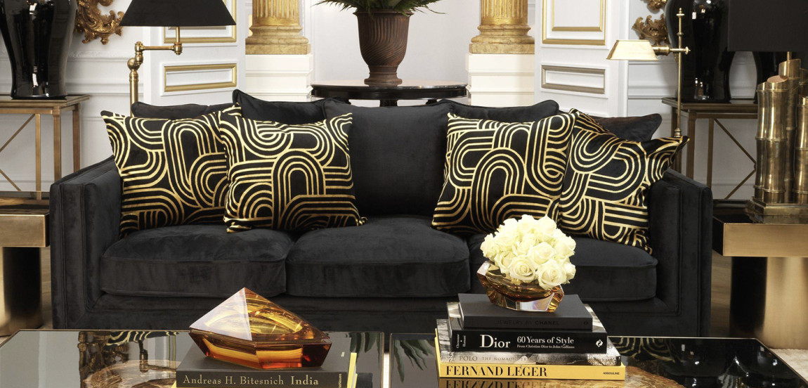 Диван Eichholtz Sofa Menorca black