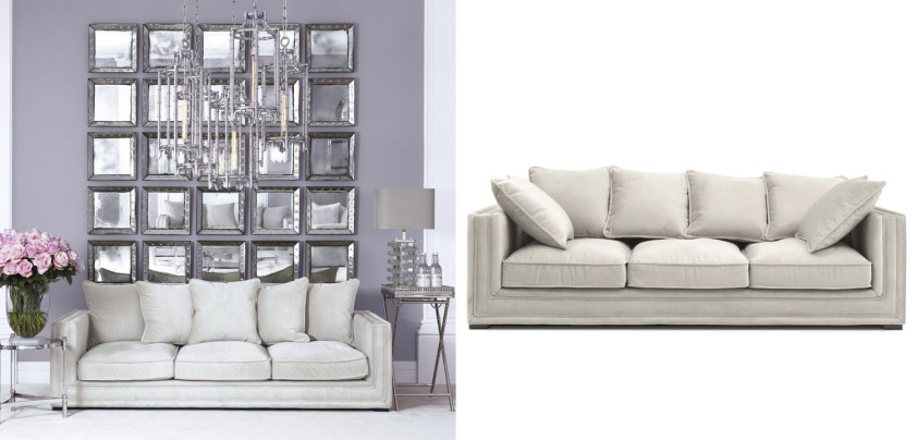 Диван Eichholtz Sofa Menorca Stone grey