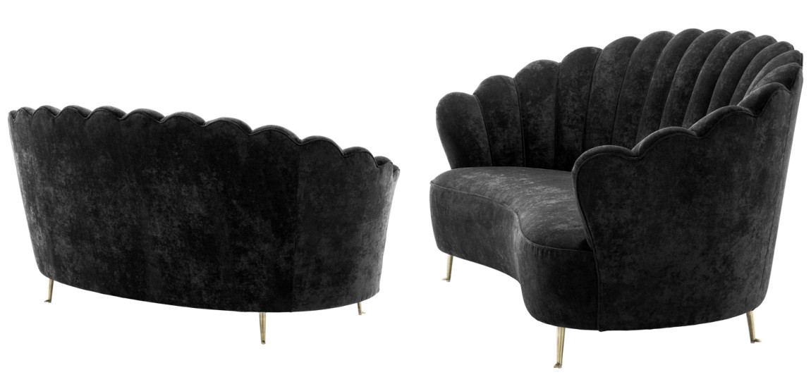 Диван Eichholtz Sofa Messina Black