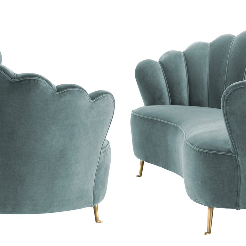 Диван Eichholtz Sofa Messina Turquoise