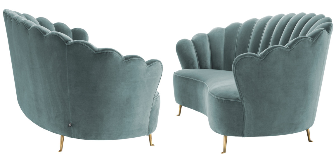 Диван Eichholtz Sofa Messina Turquoise