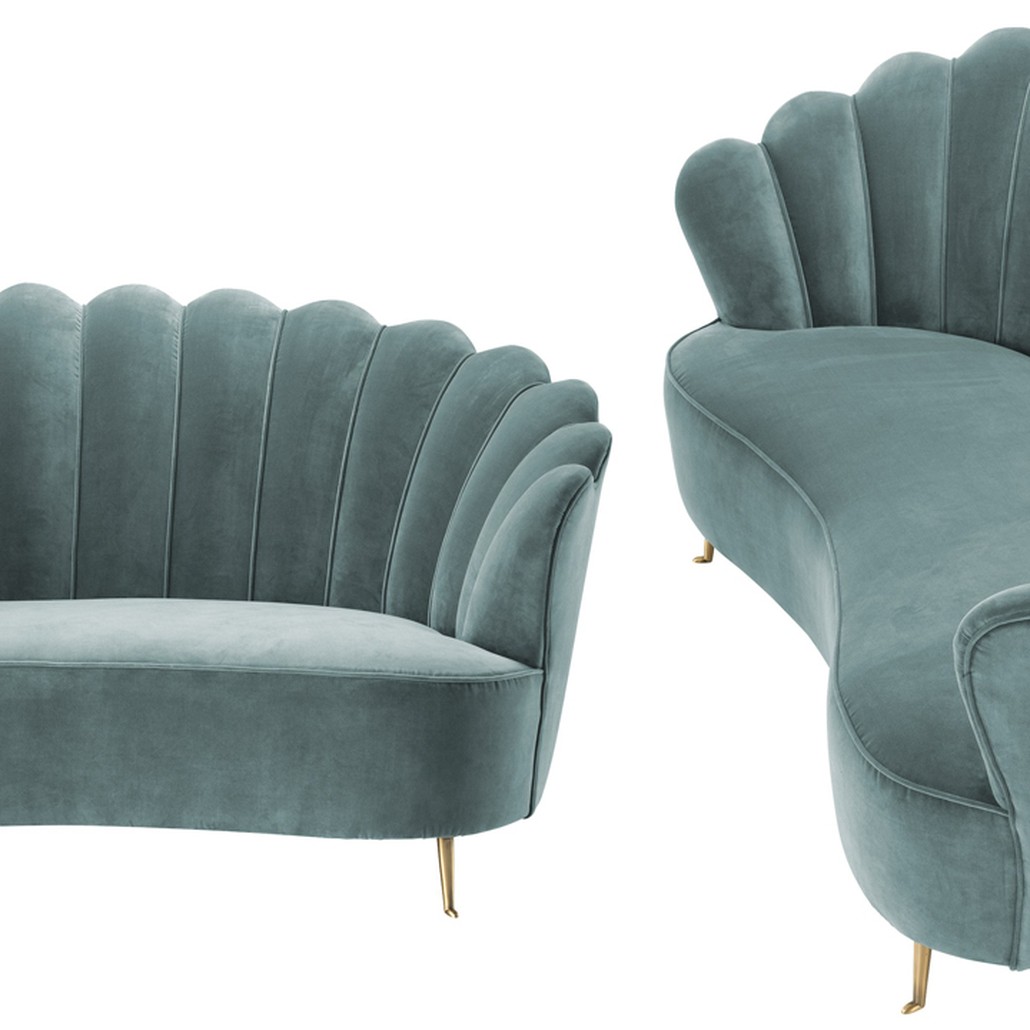 Диван Eichholtz Sofa Messina Turquoise