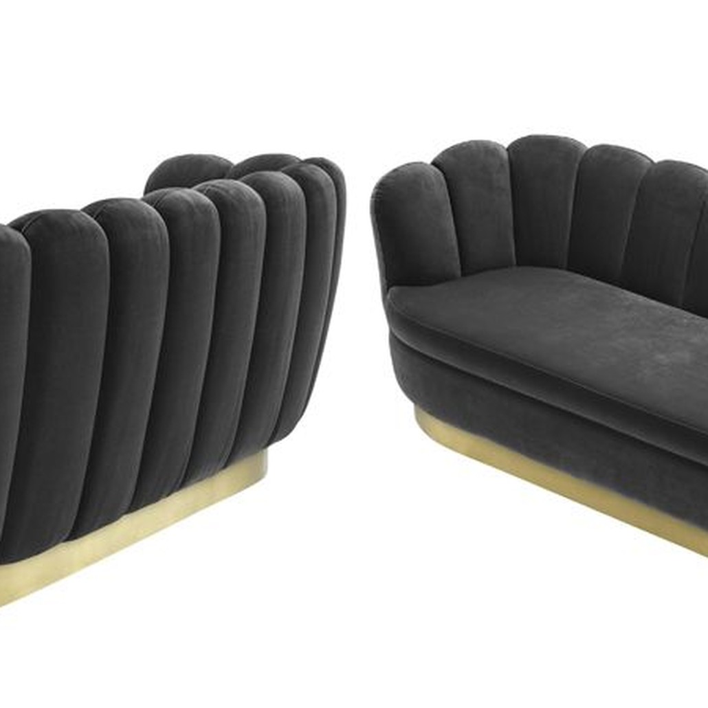Диван Eichholtz Sofa Mirage dark grey