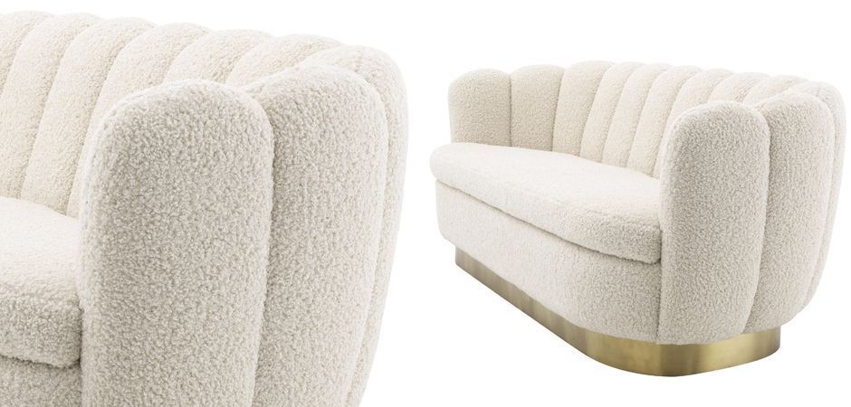 Диван Eichholtz Sofa Mirage faux shearling