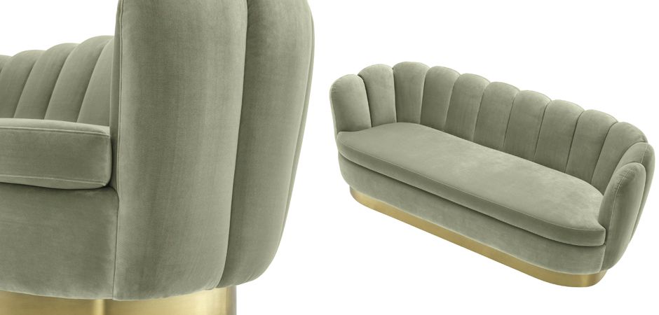 Диван Eichholtz Sofa Mirage pistache green