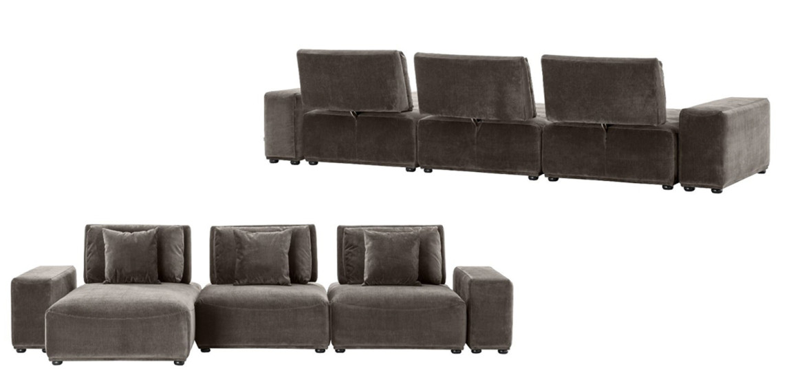 Диван Eichholtz Sofa Mondial Lounge grey