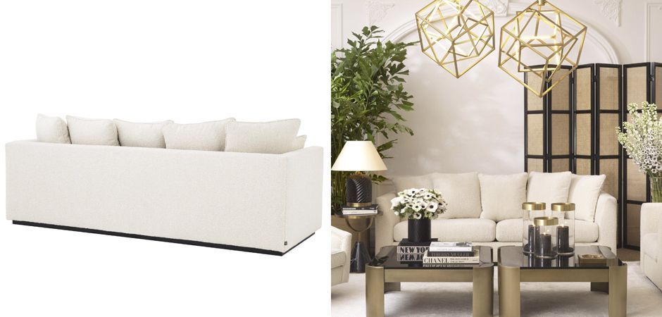 Диван Eichholtz Sofa Taylor boucle cream