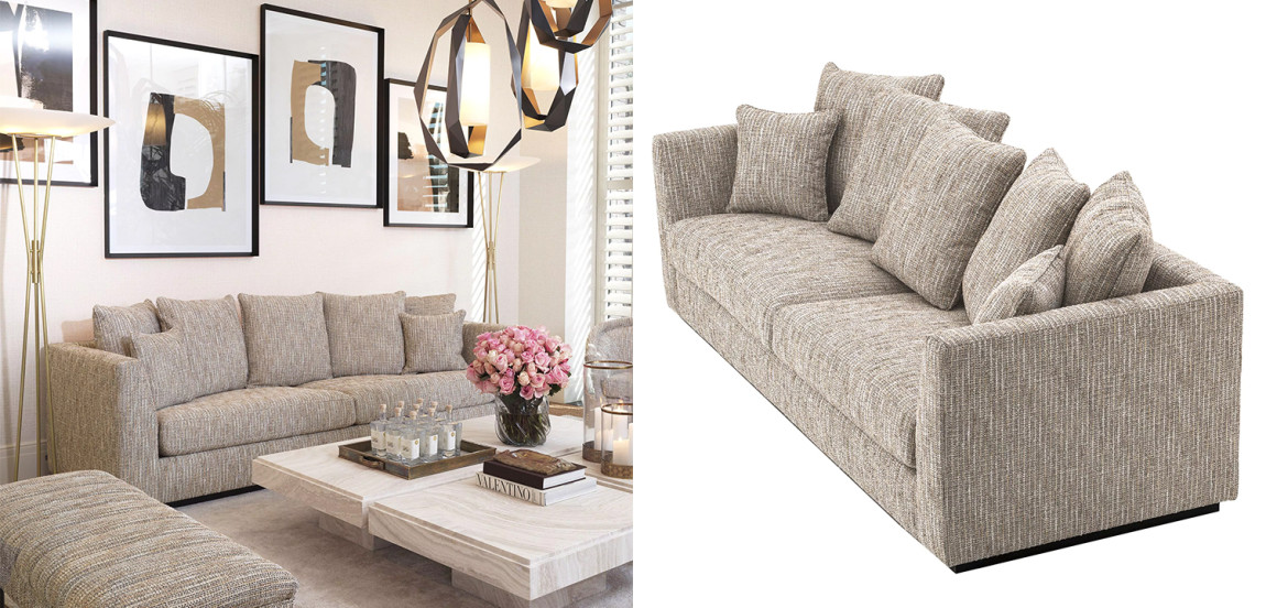 Диван Eichholtz Sofa Taylor Mademoiselle Beige