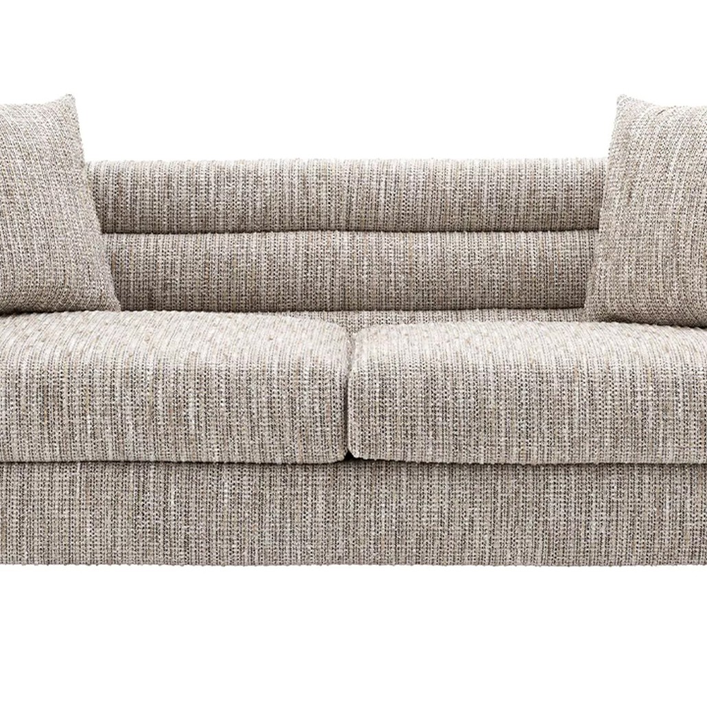 Диван Eichholtz Sofa York Бежево-серый Латунь