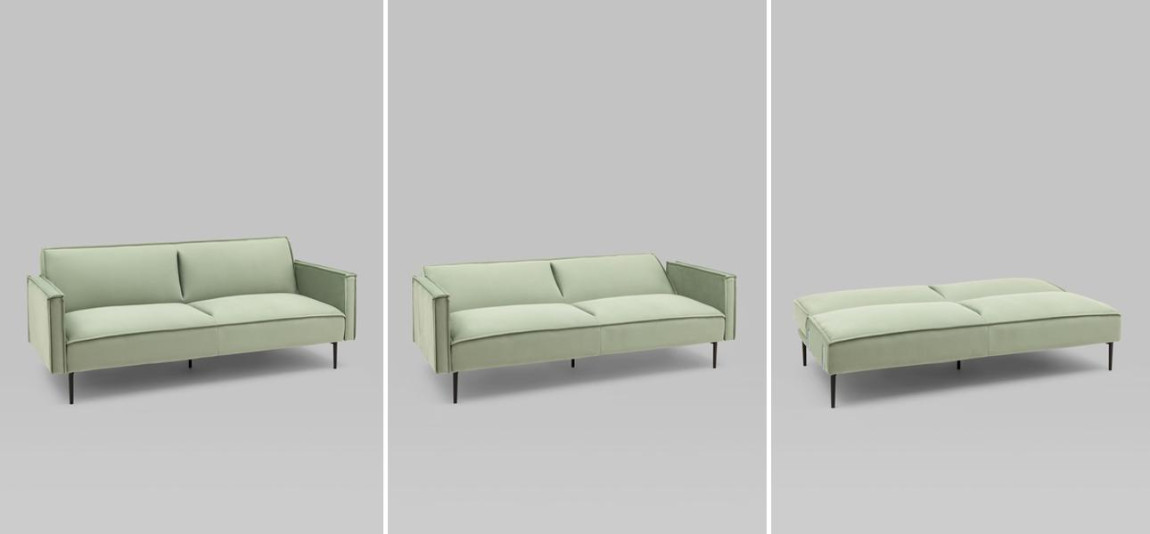 Диван Eleri фисташковый велюр