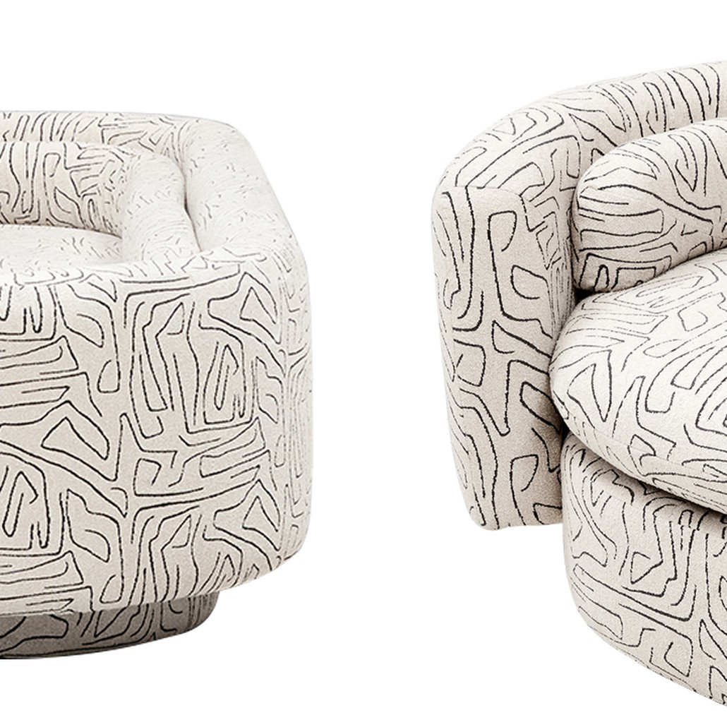 Диван Everard Print White Sofa