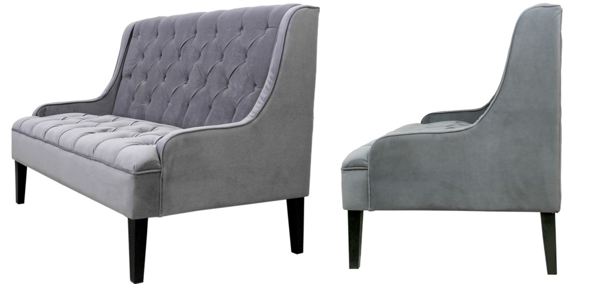 Диван Folket Sofa velour gray