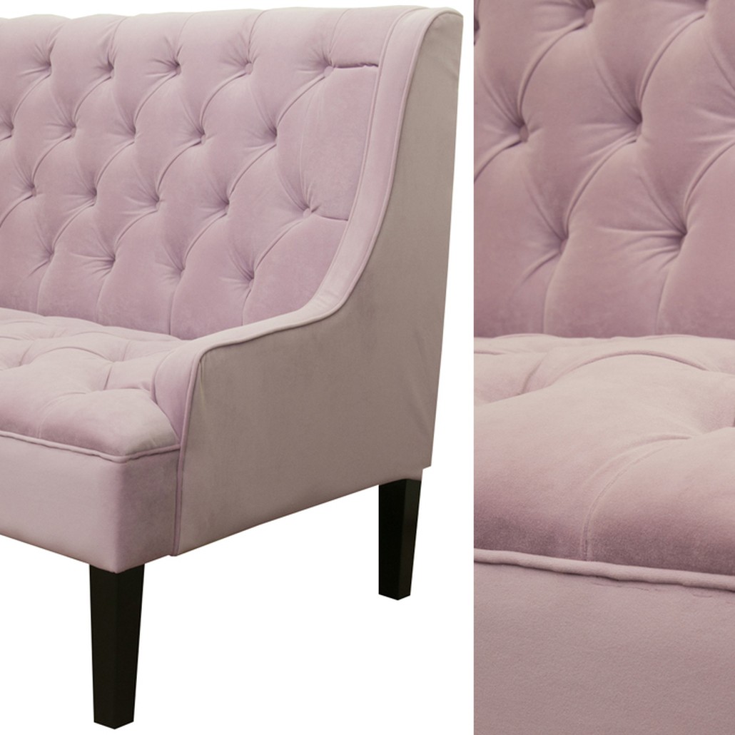 Диван Folket Sofa velour pink
