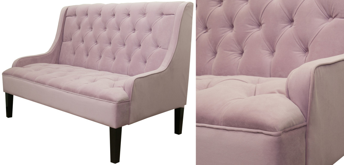 Диван Folket Sofa velour pink